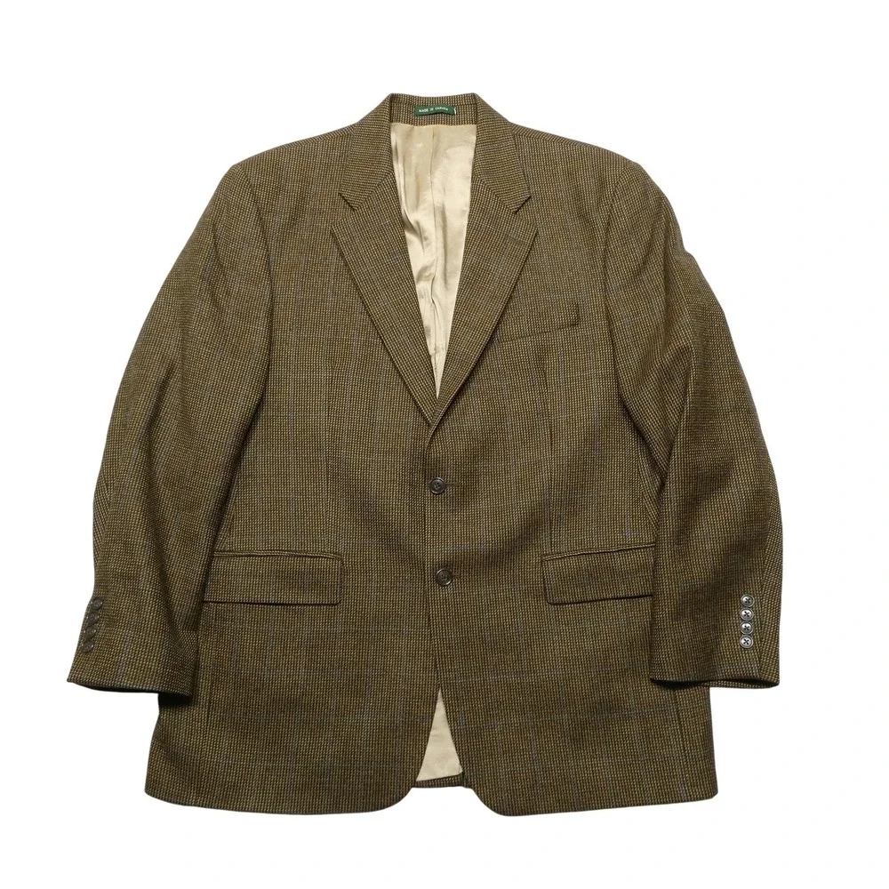Marshall Field's Blazer Mens 42R Brown Plaid Wool Tweed Sport Coat Jacket Canada
